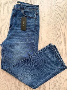 Guess, Jeans, Jolene, Ultra High-Rise, Straight-Leg Jeans, Size 32W x 28L, New